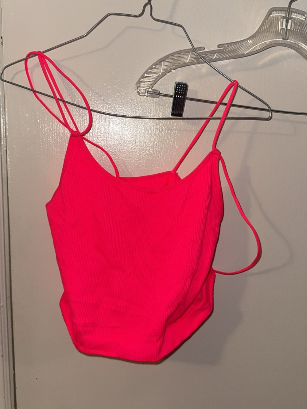 Avia Neon Pink Ribbed Double-Strap Tank